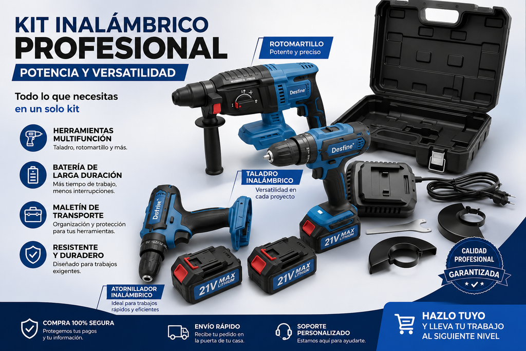 Kit Inalámbrico Profesional – Potencia y Versatilidad