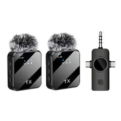 MICROFONO INALAMBRICO WIRELESS F-11 3 EN 1
