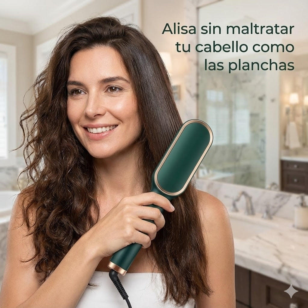 Cepillo Alisador Térmico Luma Bella B-1010 – Alisa y Reduce el Frizz