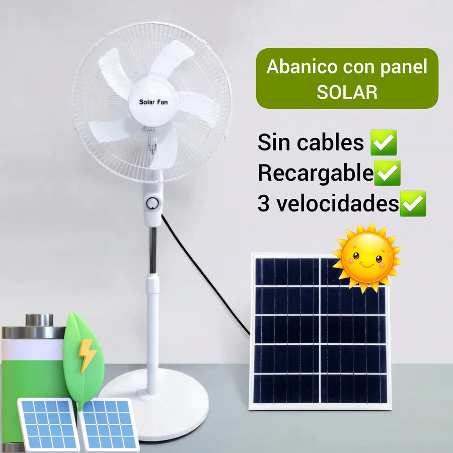 Abanico Solar Recargable SLP-1